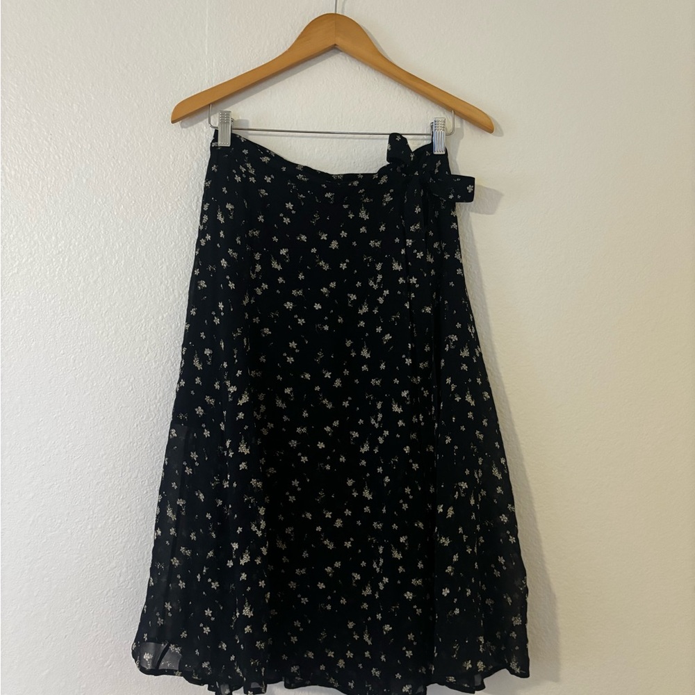 rag and bone  Navy Floral Skirt